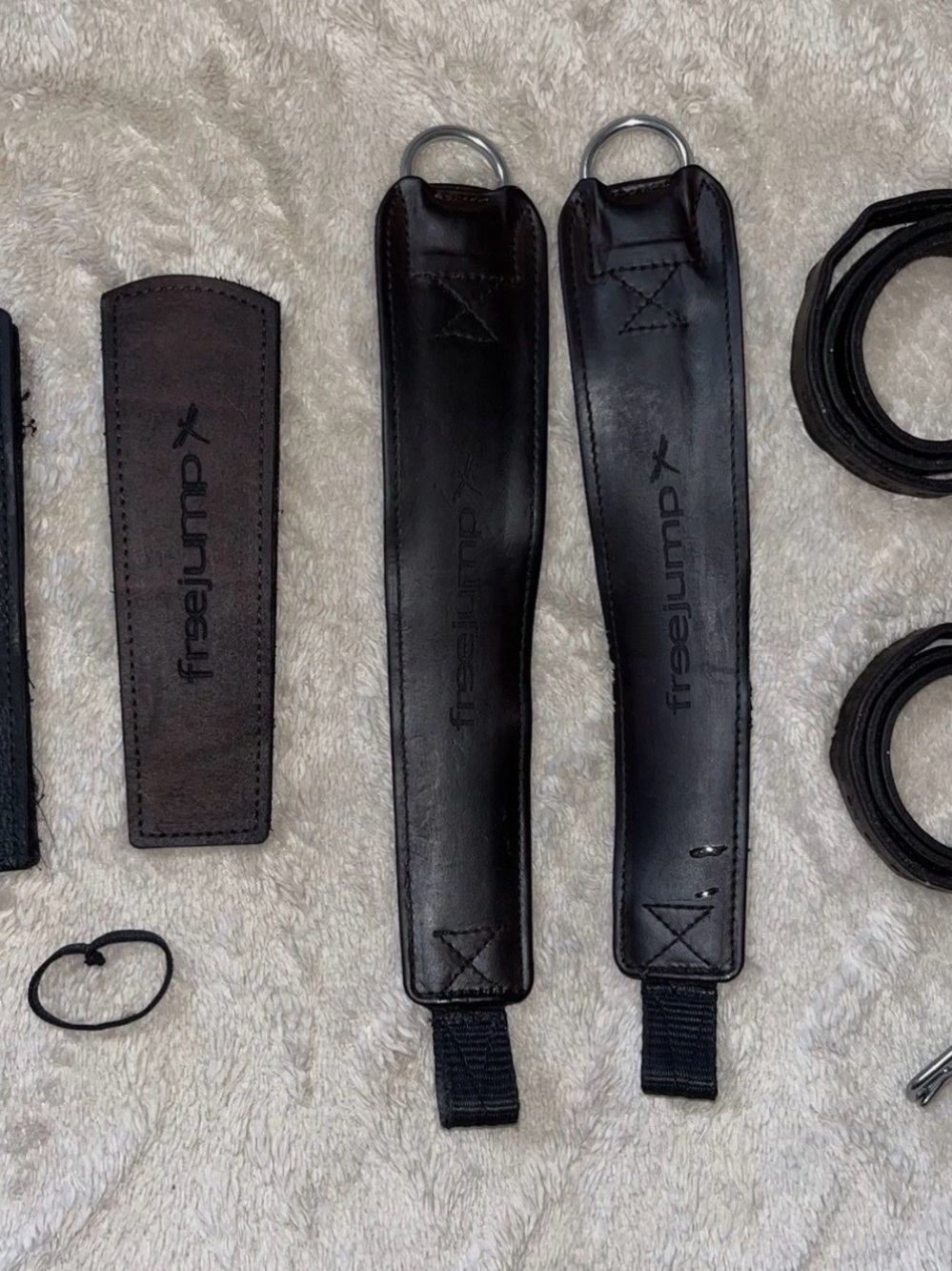 FREEJUMP PRO GRIP STIRRUP LEATHERS BROWN LARGE